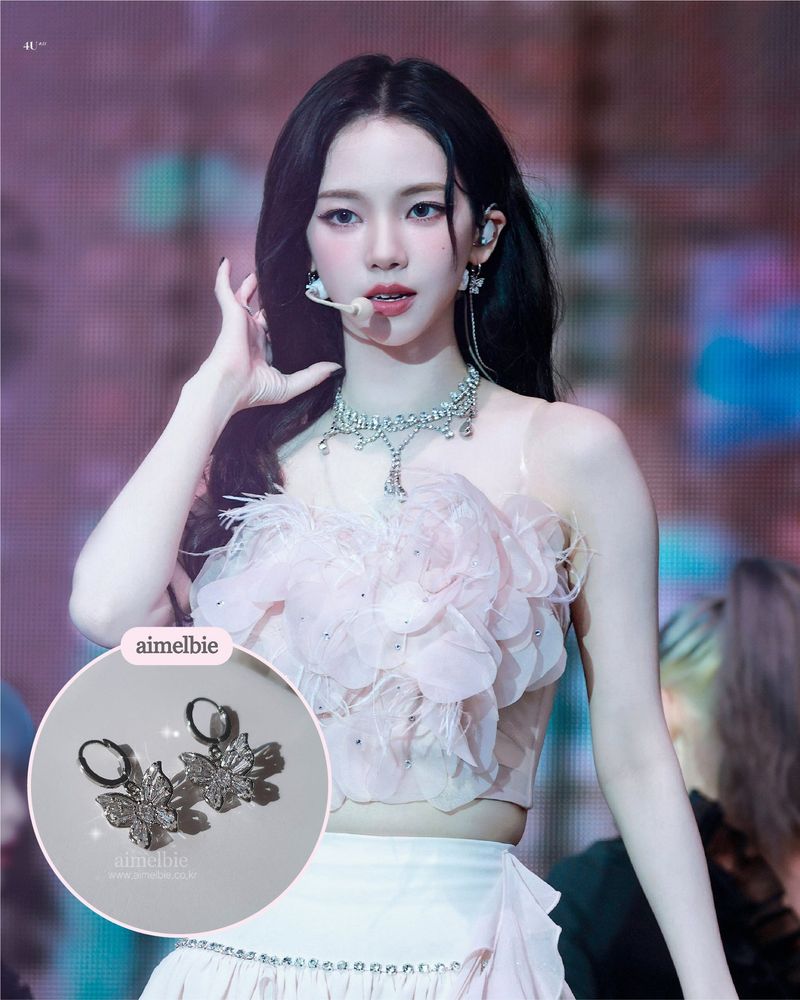 [Aespa Karina Piercing] Butterfly Fairy Huggies Piercing