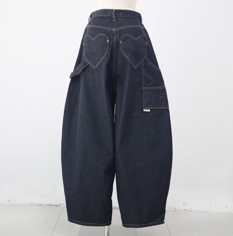 Lovehip Stitch Non-Fade Carpenter Balloon Pants