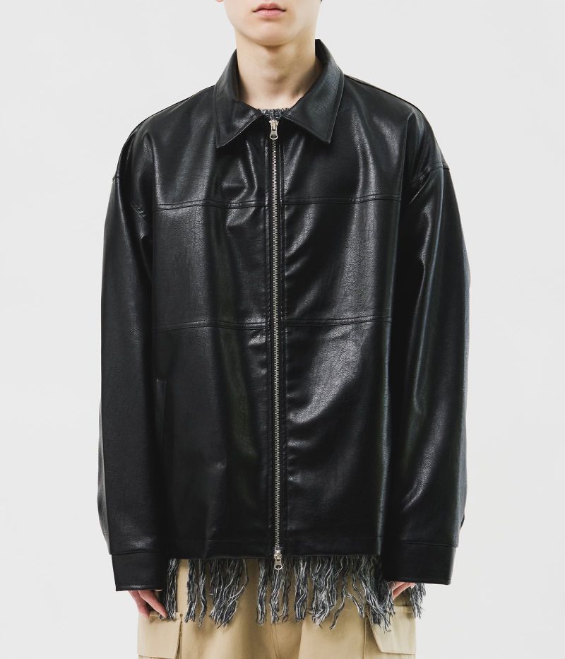 HIFIFNK(ハイファイファンク)の「Sarto Oversized Leather Jacket(Jackets/Outerwear)」