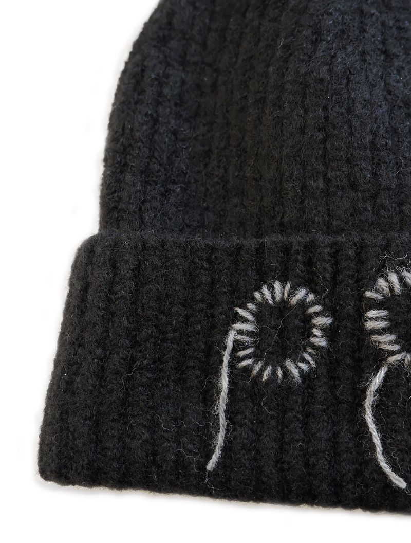 000 Hand Stitch Beanie / Black