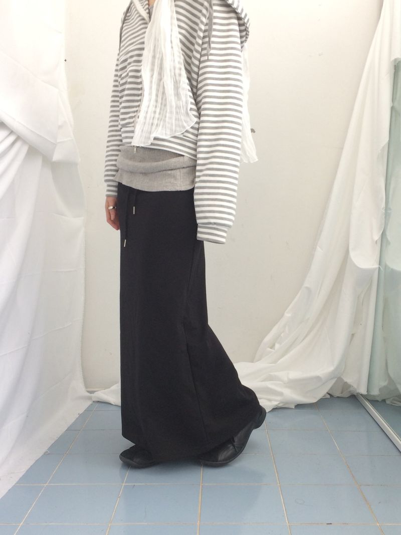 Slim Base String Long Skirt