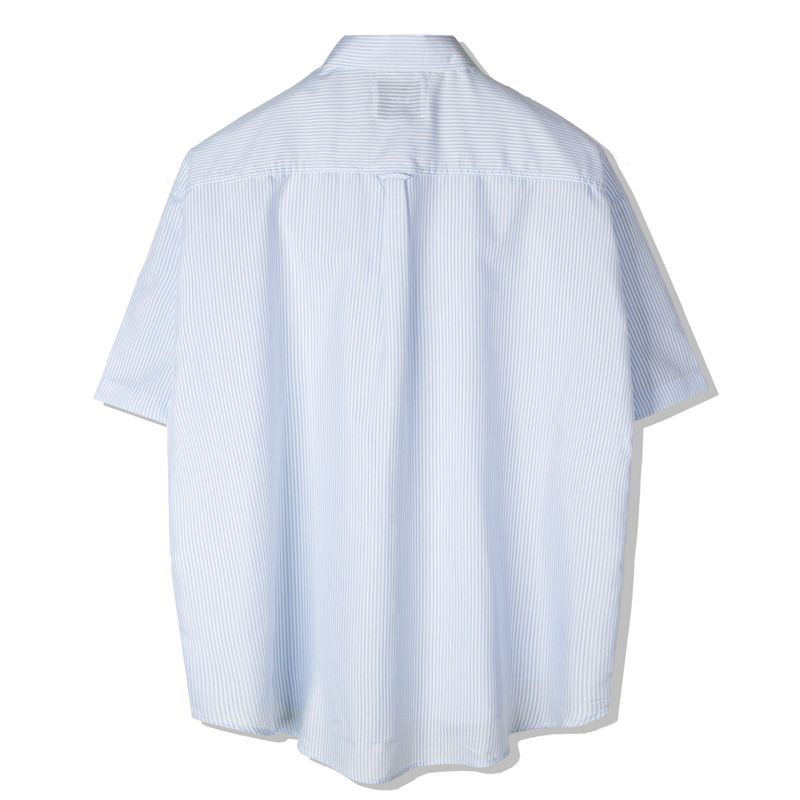 DOBLE HOLDER STRIPE HALF SHIRT SKY BLUE