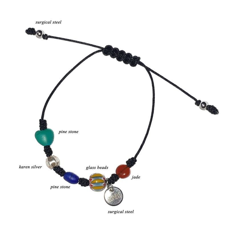 black gemstone bracelet 