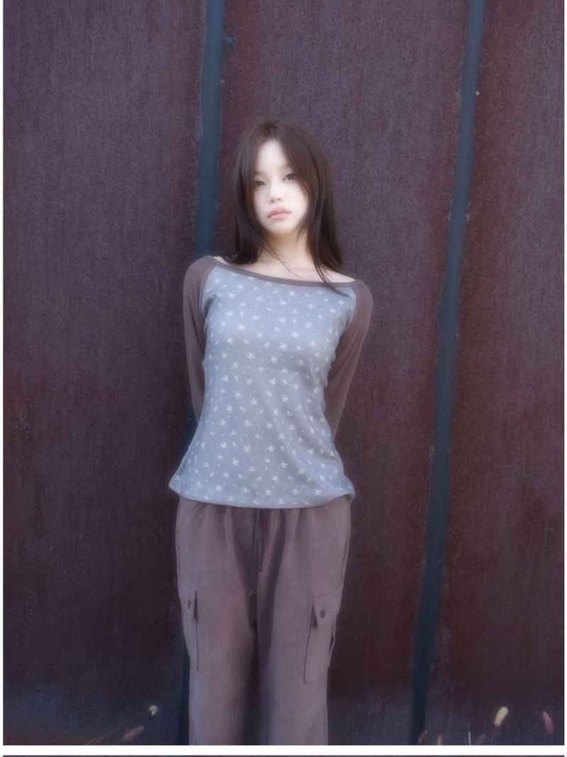 daisy raglan tee