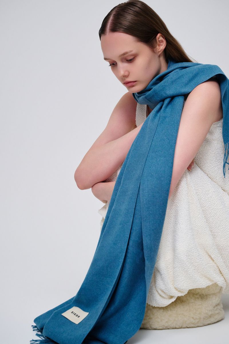 MARIETHIN muffler_dustyblue