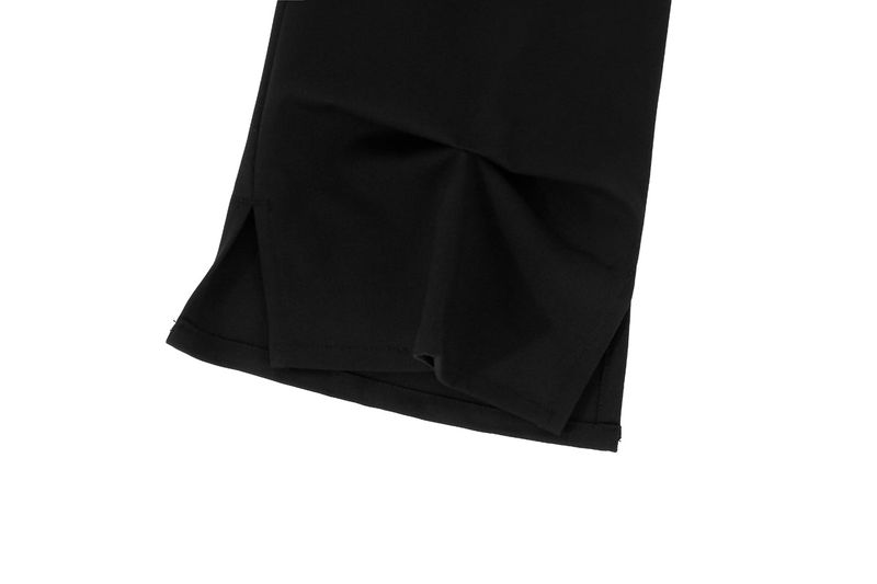 Pinched Slit Pants _ Black