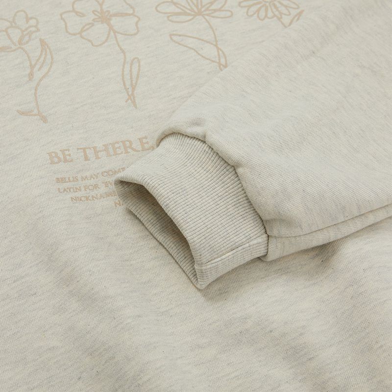 フラワーハンドグランピックスウェット/Flower Hand Graphic Sweatshirt [OATMEAL]