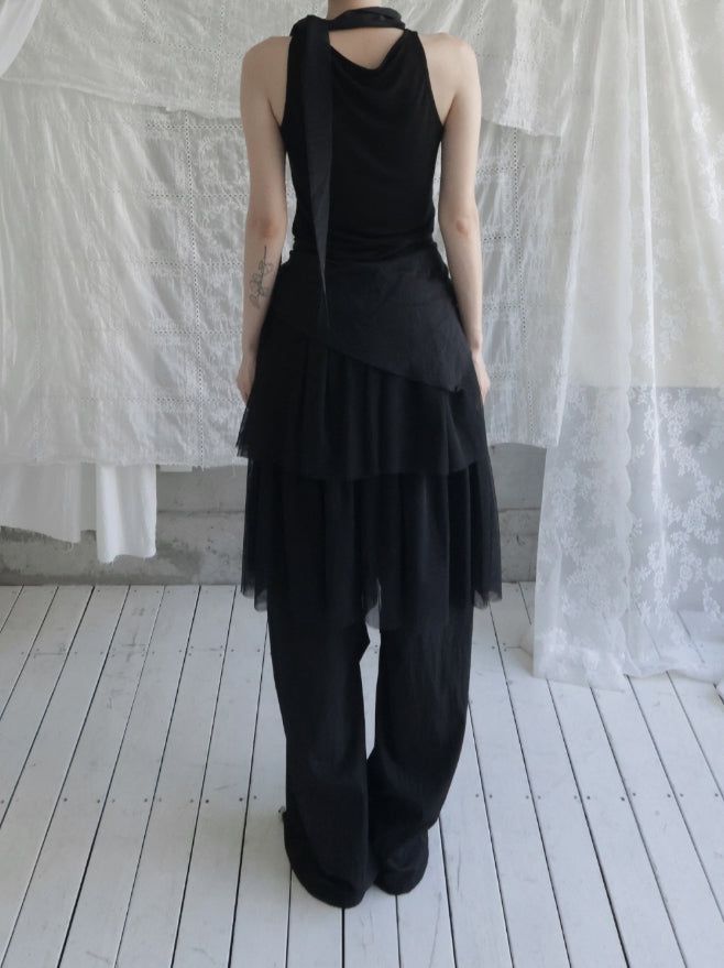 Slow Pintuck Nylon Pants