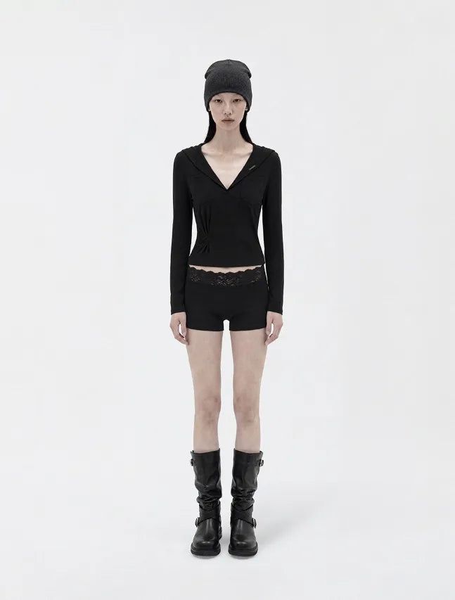 26FW★ [mnem] Fold Hood Tee