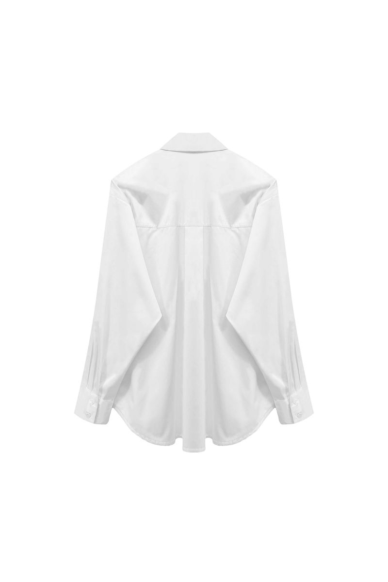 BRIGHT OVERSIZED SHIRT / WHITE