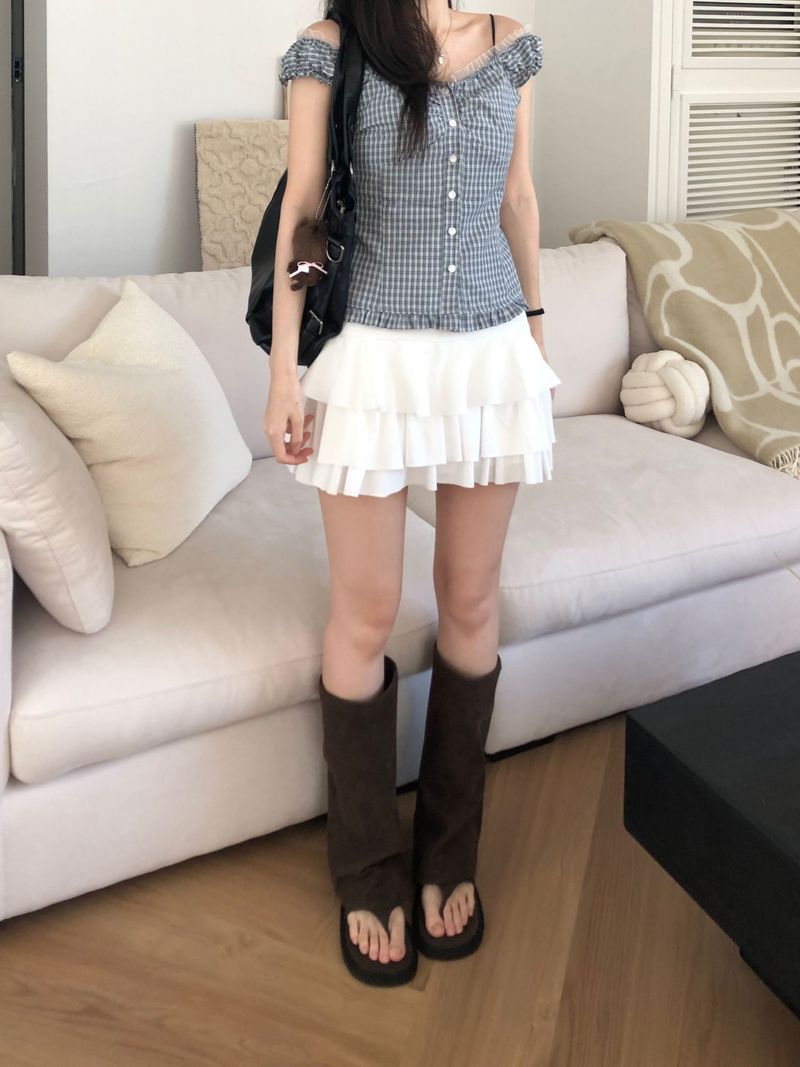 Roman Cancan mini skirt (2 colors)