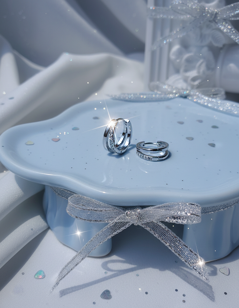 Glint Dual Ring Huggies Piercing