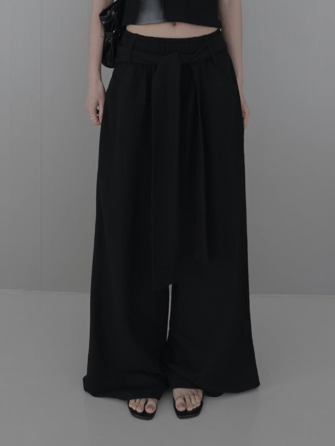 Tie Maxi Wide Sweatpants