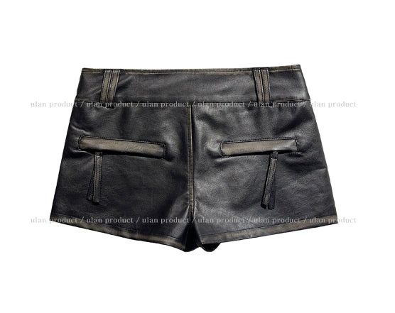 Villa Hand Washing Low Leather Shorts