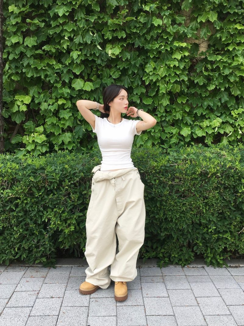 Roen Modal Side Shirring Tee (6c)