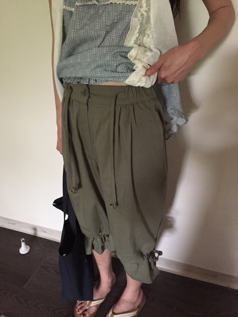 Neige frill harem pants (2color)