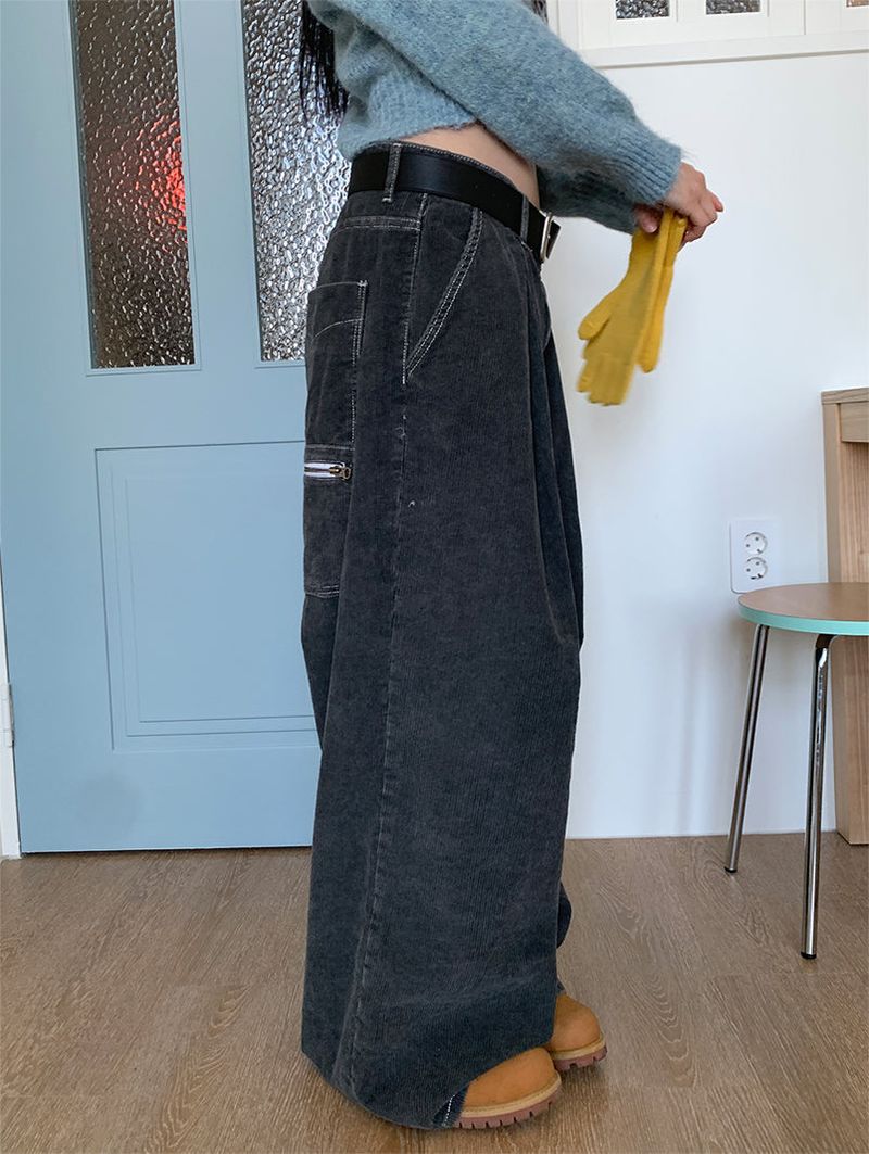 CORDUROY BACK POCKET PANTS (2C)