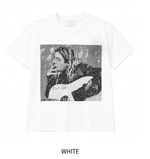 Grunge Vintage Photo Print Short Sleeve T-shirt