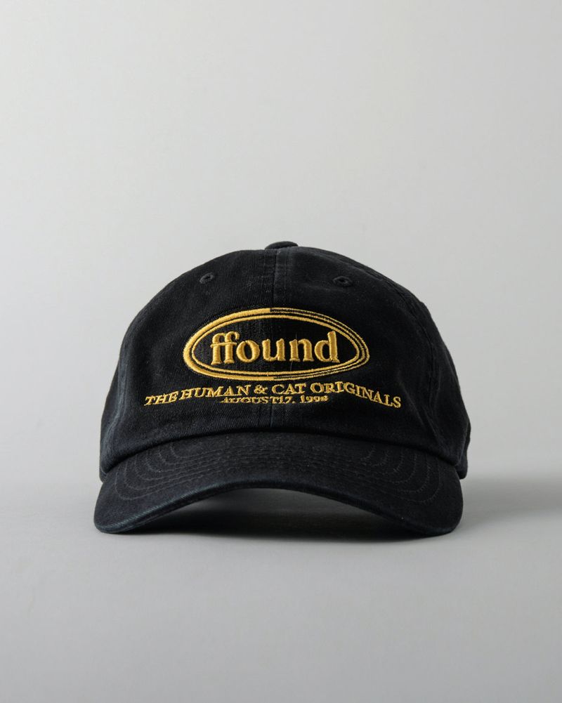 FFOUND WASHED VINTAGE BALL CAP / BLACK