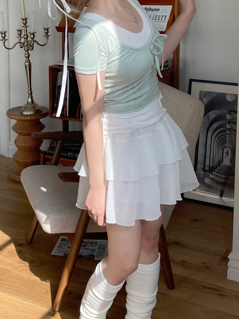 ballerina cancan chiffon skirt
