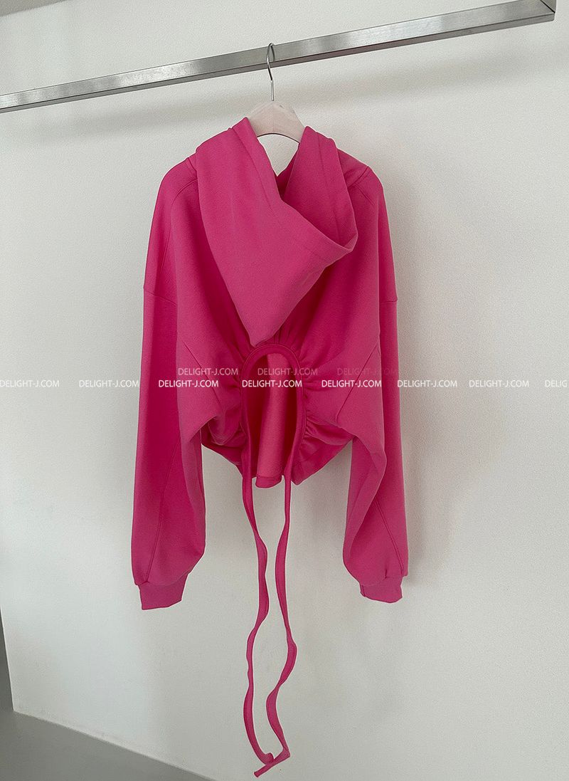 Valen Napping Backless Hoodie