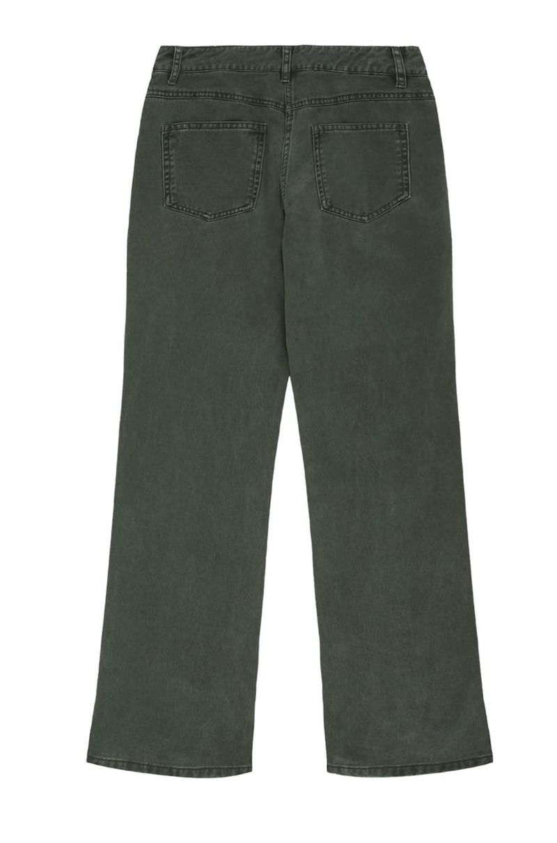 C SHIRRING DETAIL PANTS_KHAKI