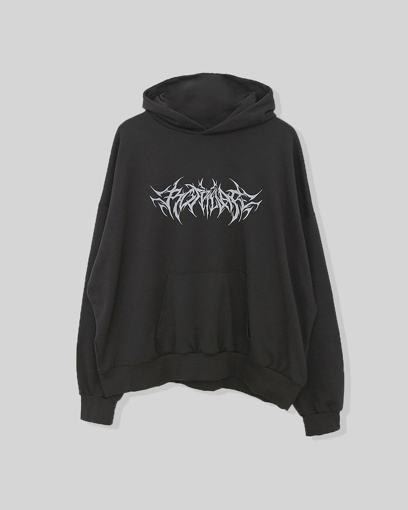 Cable Paint Over Hoodie