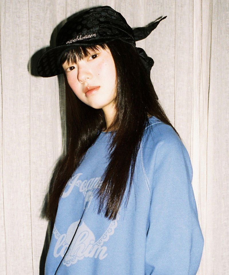 WEBHOUSE（ウェブハウス）の「ドットスカーフキャップ - ブラック     （帽子）」
