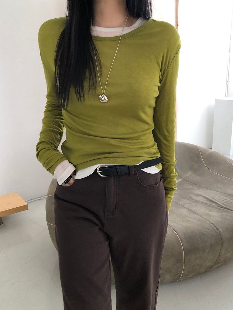 [MADE] Fodit Wool Tencel Layered Tee
