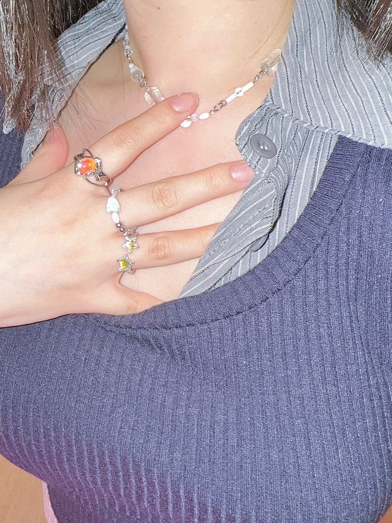 Bold aurora ring
