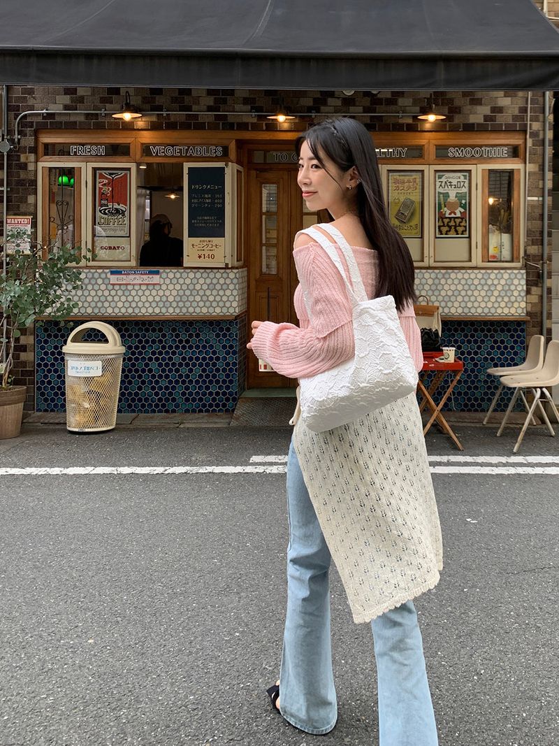 [MADE] Harmo layered knit skirt