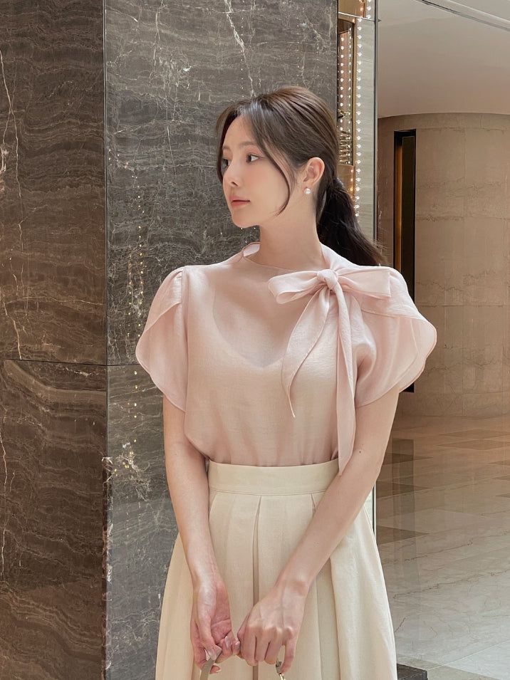 Cellua Pleated Flare Long Skirt