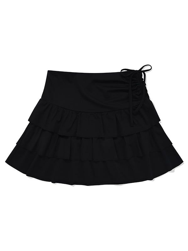KIRSH（キルシー）の「CANCAN PLEATS MINI SKIRT [BLACK]（Skirts）」