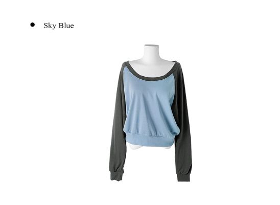 Tran Off-Shoulder Raglan Sweatshirt