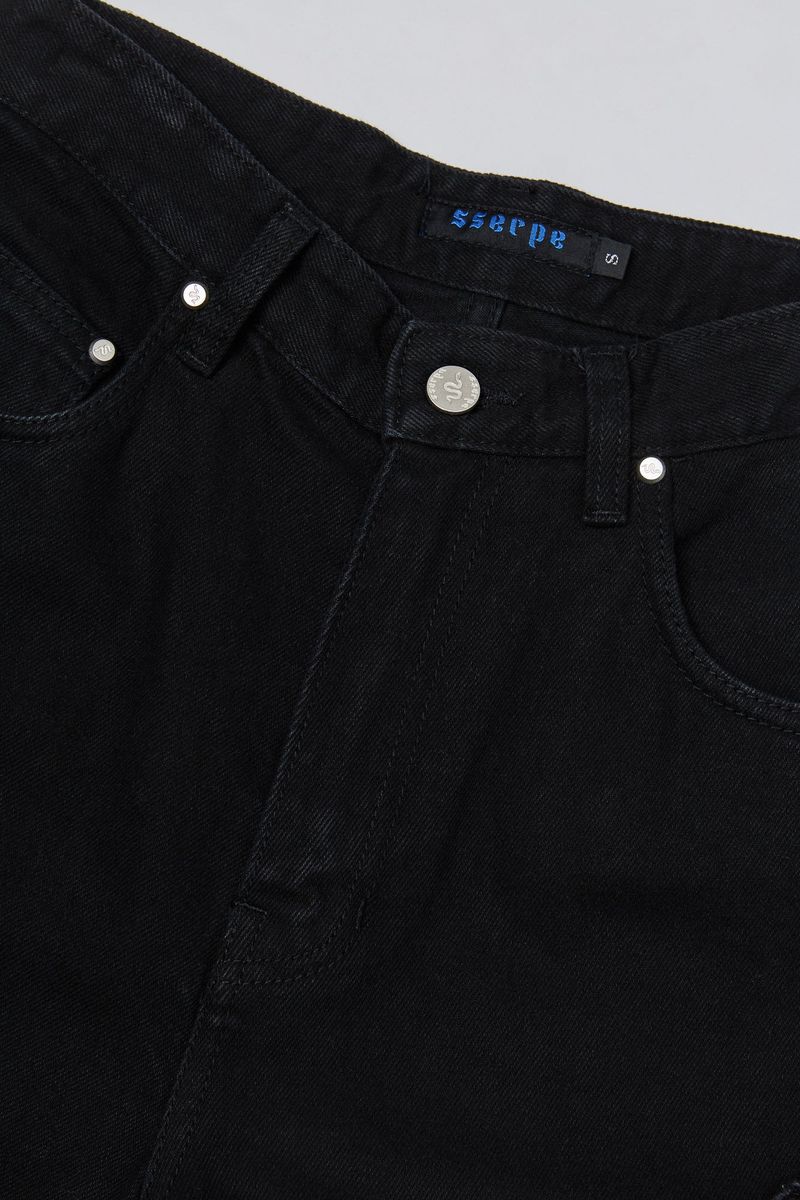 Comma Denim Pants Black