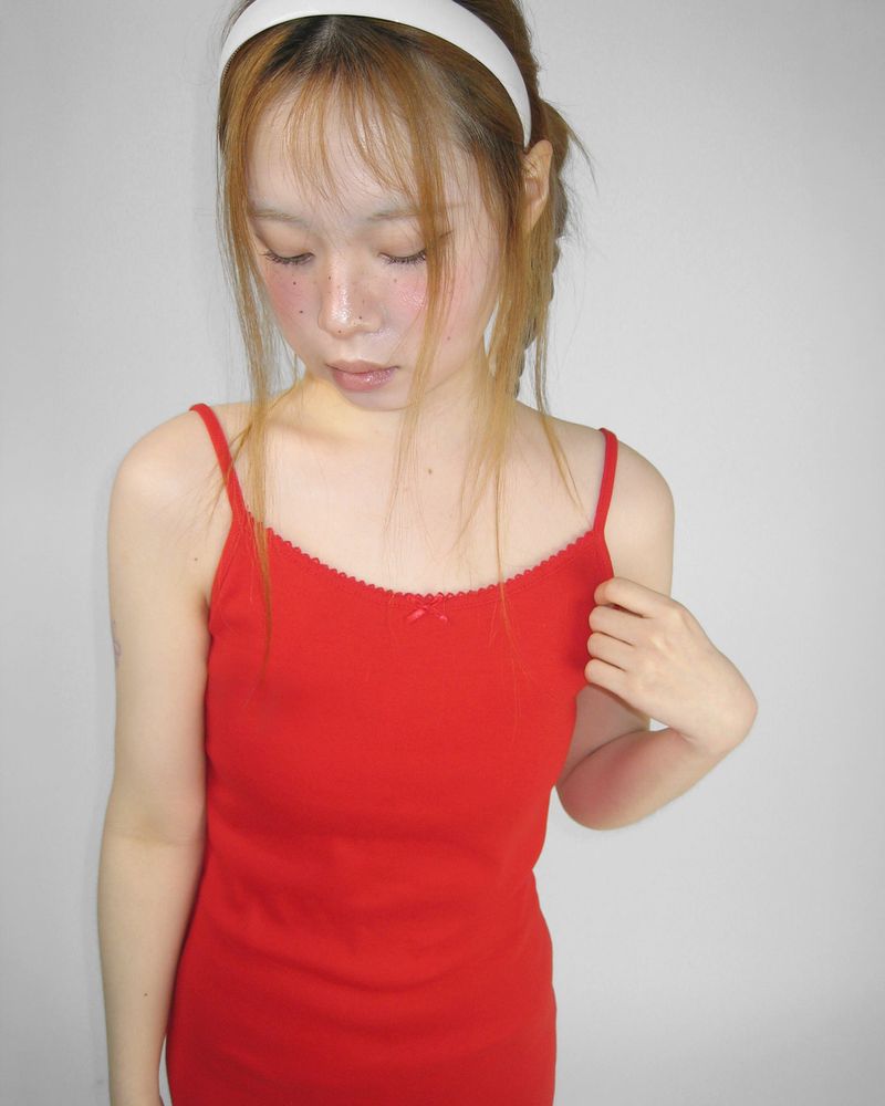 NUKA RIBBON LONG CAMI DRESS