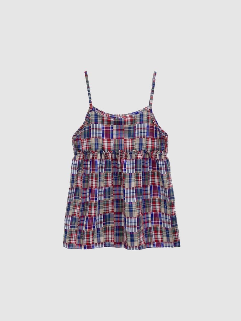 Meadow Check Button Blouse (2c)