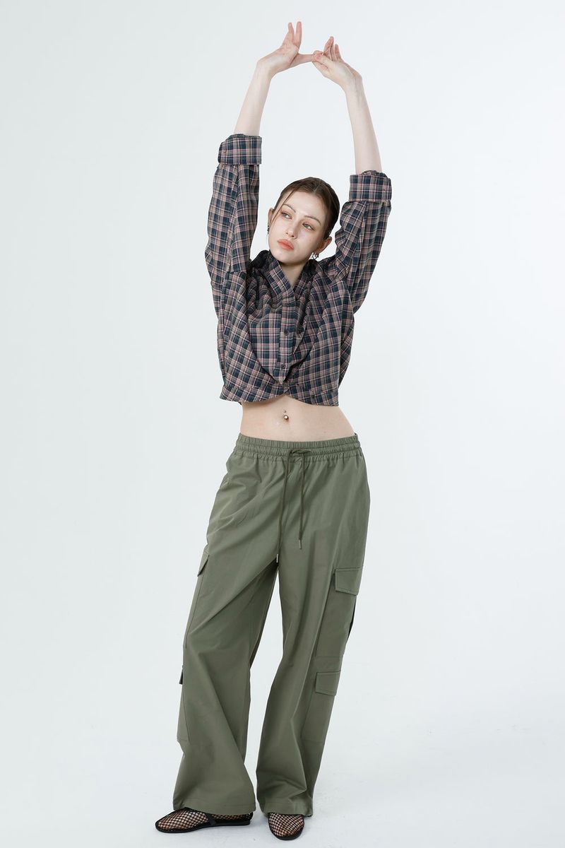 CURVE CHECK TOP_PINK