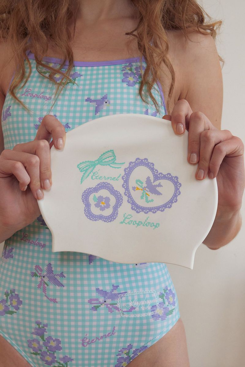 [Bloom Stitch _mint] One Piece Swimsuit