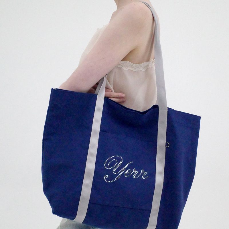 I SAY YERR（アイ セイ イェール）の「イェル コットンバッグ (navy)（バッグ）」