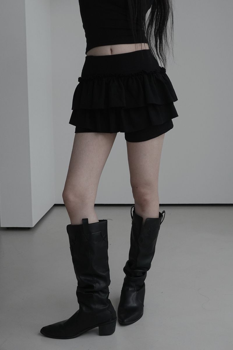 cancan skirt pants (2color)