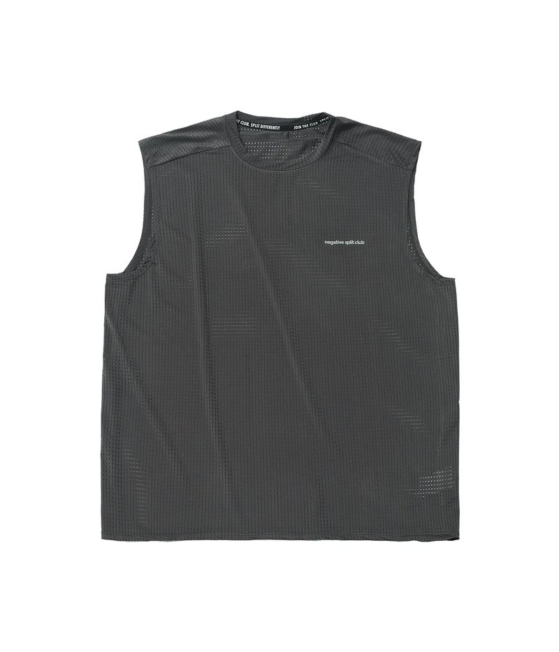 negative split club（ネガティブスプリットクラブ）の「Air Vent Solid Singlet (Charcoal)（Tops）」