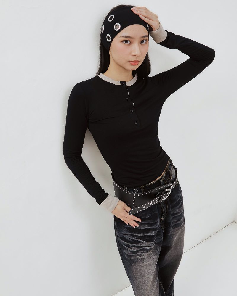 Two Tone Longsleeve Top