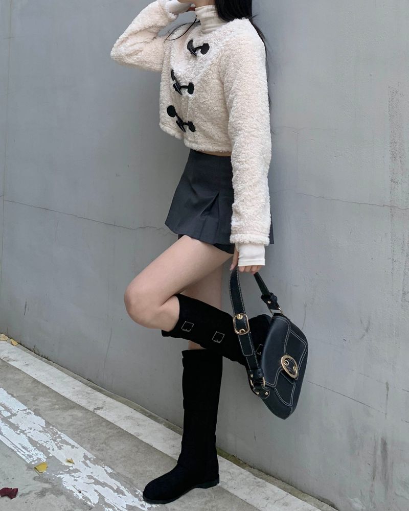 Pleated pants skirt