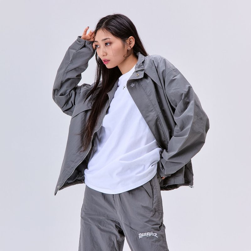 Ripstop Track Jacket Grey