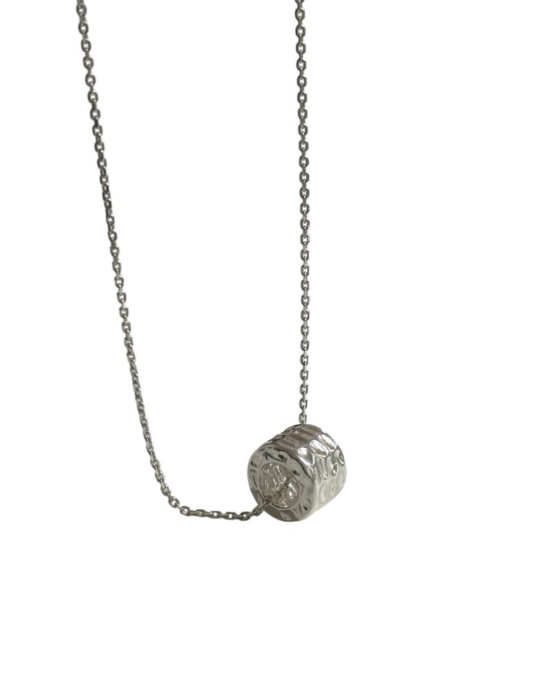 Zen ring necklace (silver)