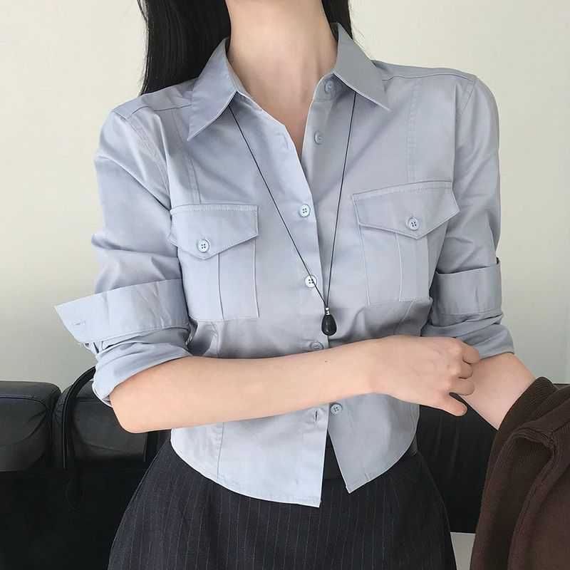 [MADE] LINK, PINTACK POCKET SHIRT