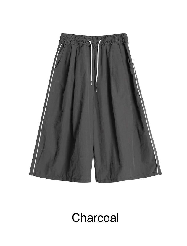 Tian Nylon Track Bermuda Pants