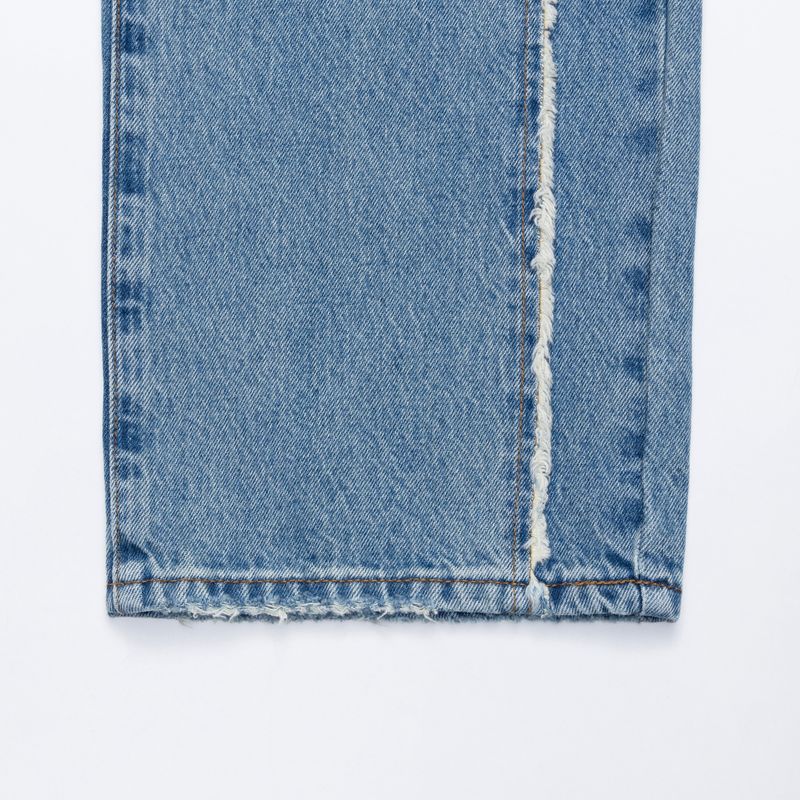 FRONT SIDE PATCHWORK DENIM PANTS code 18106