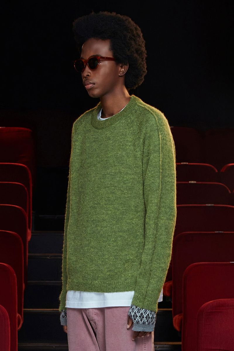 TUCK ALPACA KNIT / GREEN